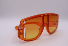Load image into Gallery viewer, Wide Frame Sunglasses With Gold Gems Attached - Pamela's Younique Boutique