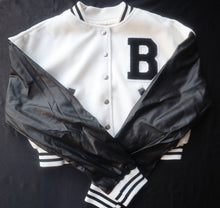 Load image into Gallery viewer, Woman's Cropped Letterman jacket - Pamela's Younique Boutique