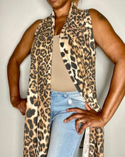 Load image into Gallery viewer, Animal Print Vest Cardigan - Pamela&#39;s Younique Boutique
