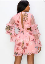 Load image into Gallery viewer, Floral Print Long SLV Side Waist Open Romper - Pamela&#39;s Younique Boutique
