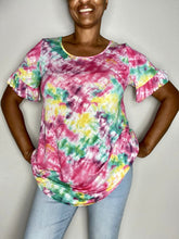 Load image into Gallery viewer, Tye-Dye Tunic Multi-Color Top - Pamela&#39;s Younique Boutique
